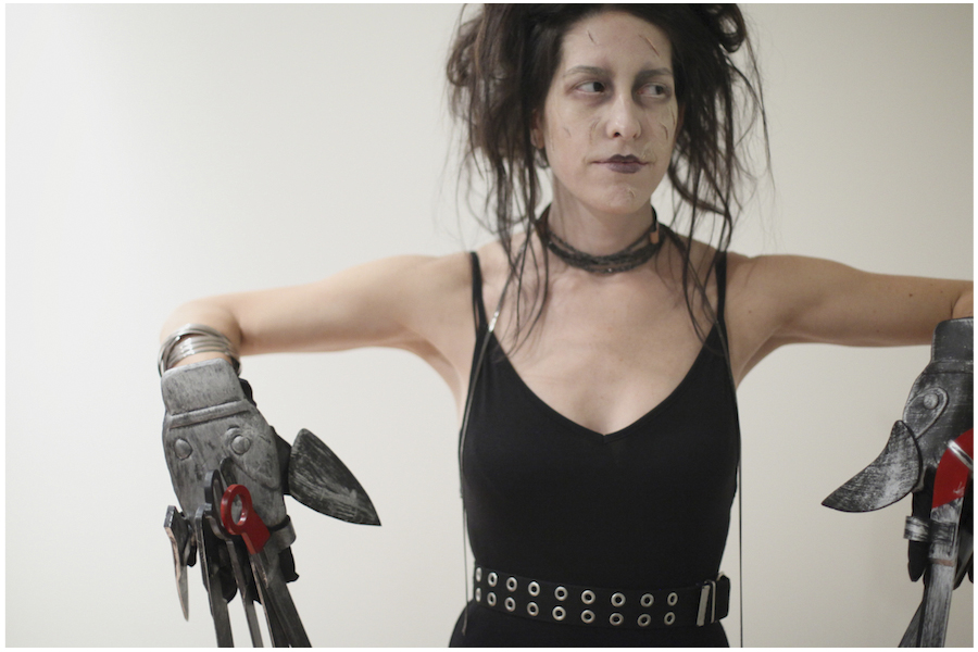 Edward Scissorhands makeup